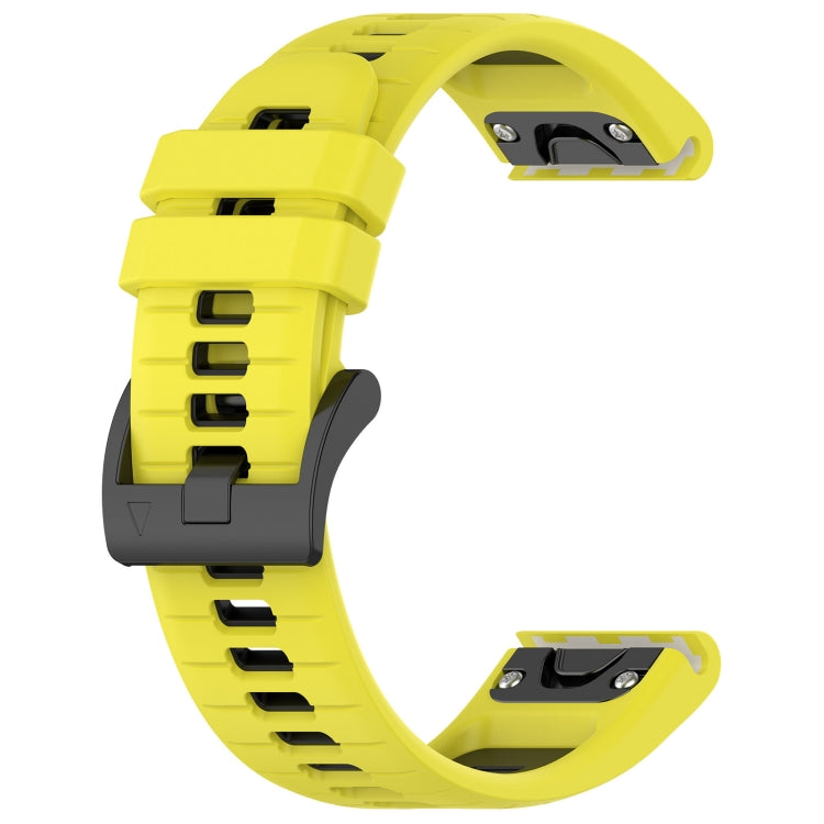 For Garmin Fenix 8 AMOLED 47mm Sports Two-Color 22mm Silicone Watch Band