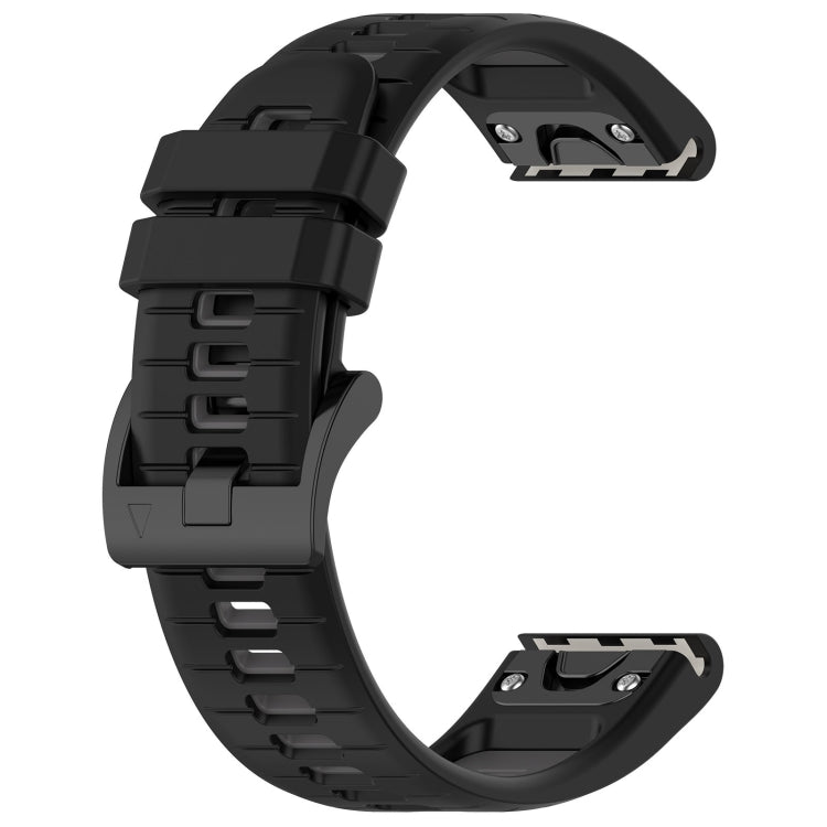 For Garmin Fenix 8 AMOLED 43mm Sports Two-Color 20mm Silicone Watch Band