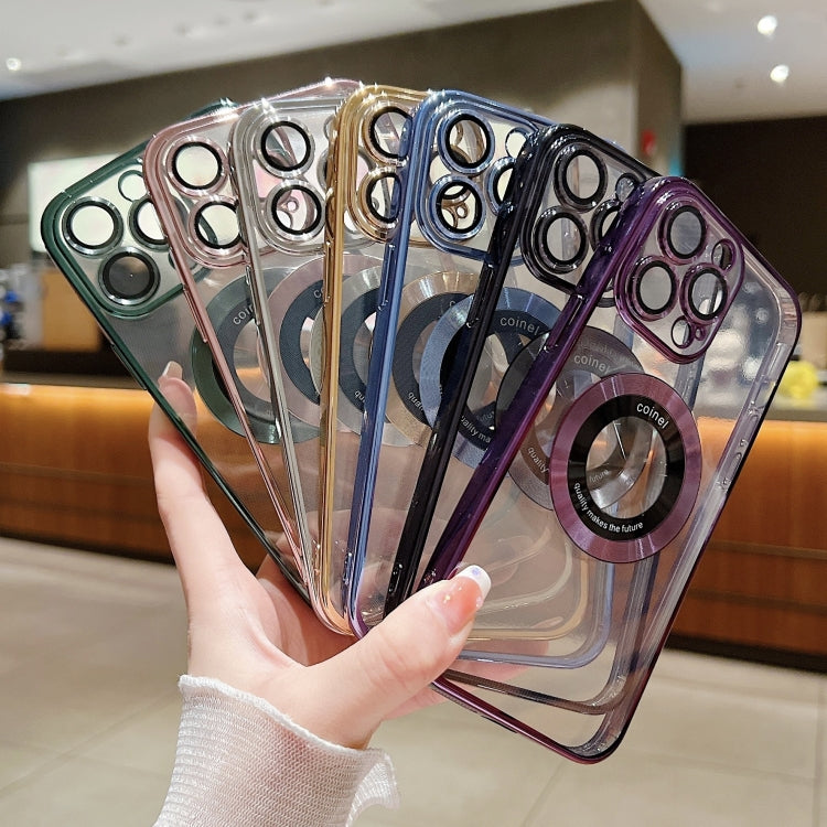 For iPhone 16 Pro Electroplating Magsafe TPU Phone Case
