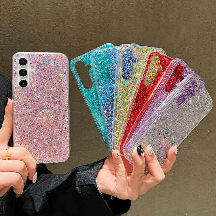 For Samsung Galaxy S24 FE 5G Glitter Sequins Epoxy TPU Phone Case