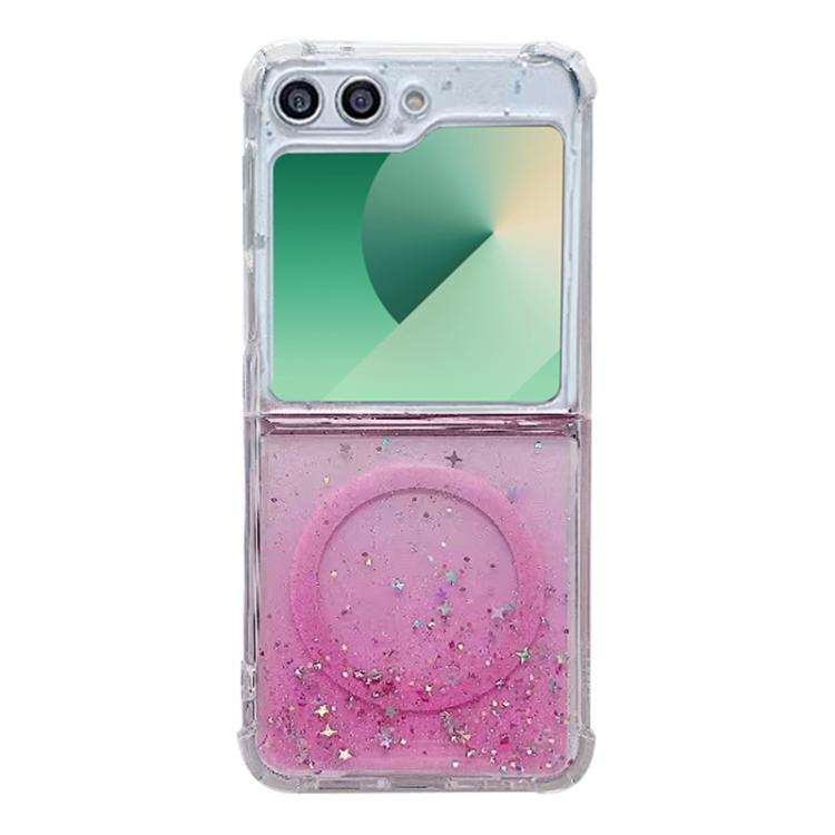 For Samsung Galaxy Z Flip7 Magsafe Glitter TPU Phone Case