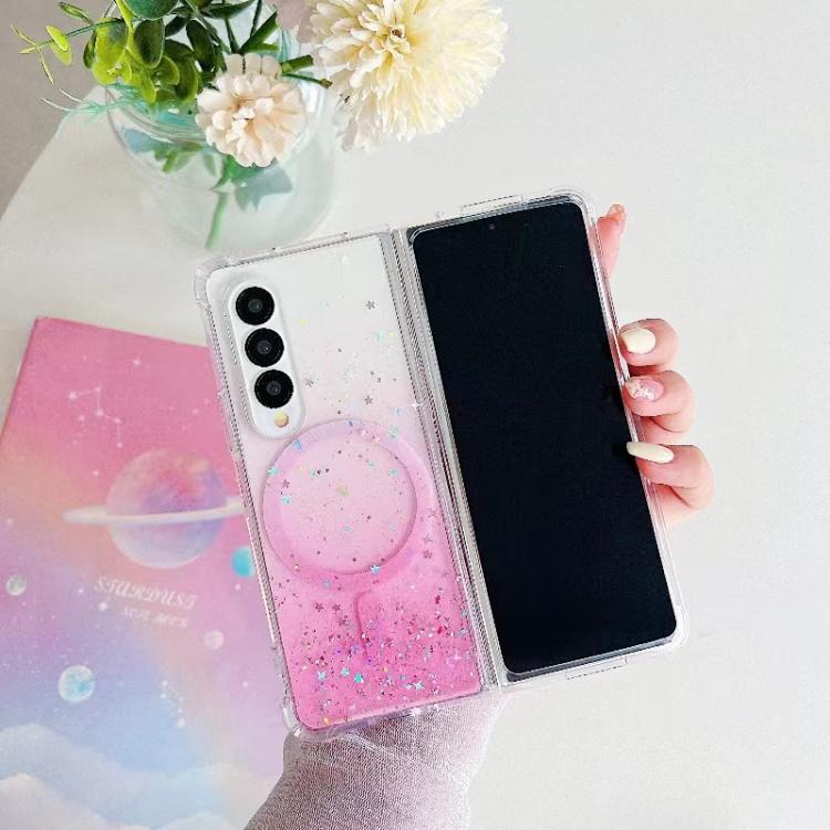 For Samsung Galaxy Z Fold7 Magsafe Glitter TPU Phone Protective Case