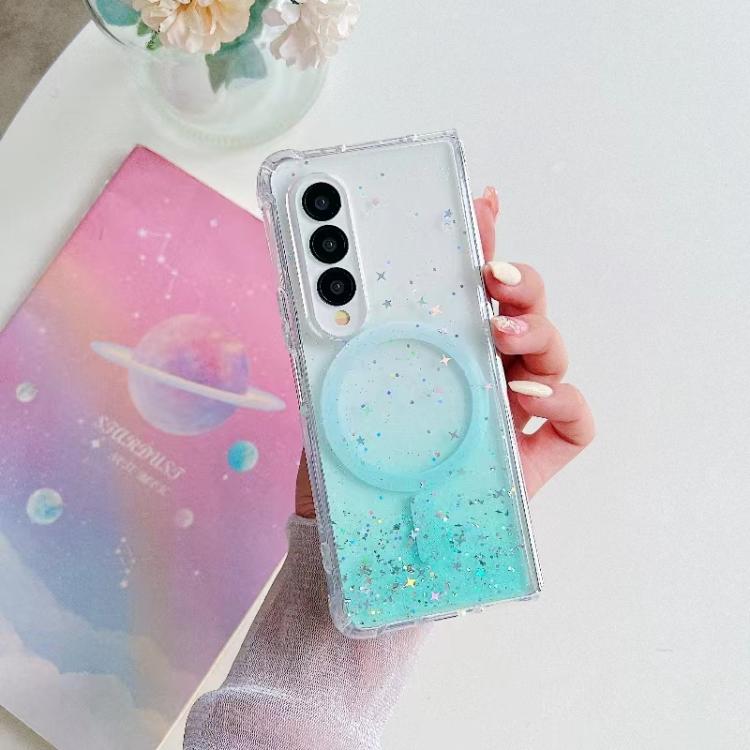 For Samsung Galaxy Z Fold7 Magsafe Glitter TPU Phone Protective Case