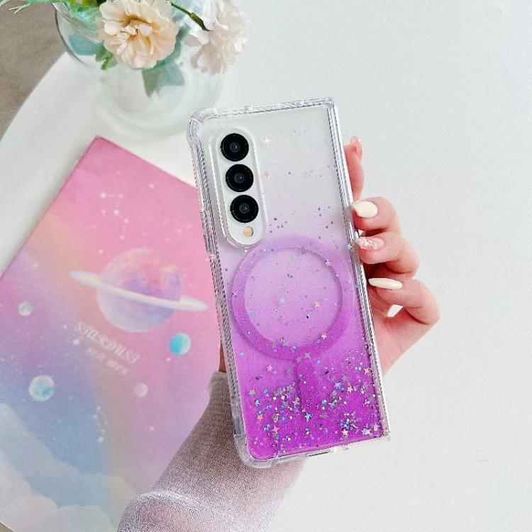 For Samsung Galaxy Z Fold7 Magsafe Glitter TPU Phone Protective Case