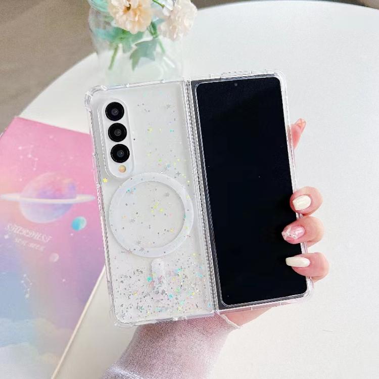 For Samsung Galaxy Z Fold7 Magsafe Glitter TPU Phone Protective Case