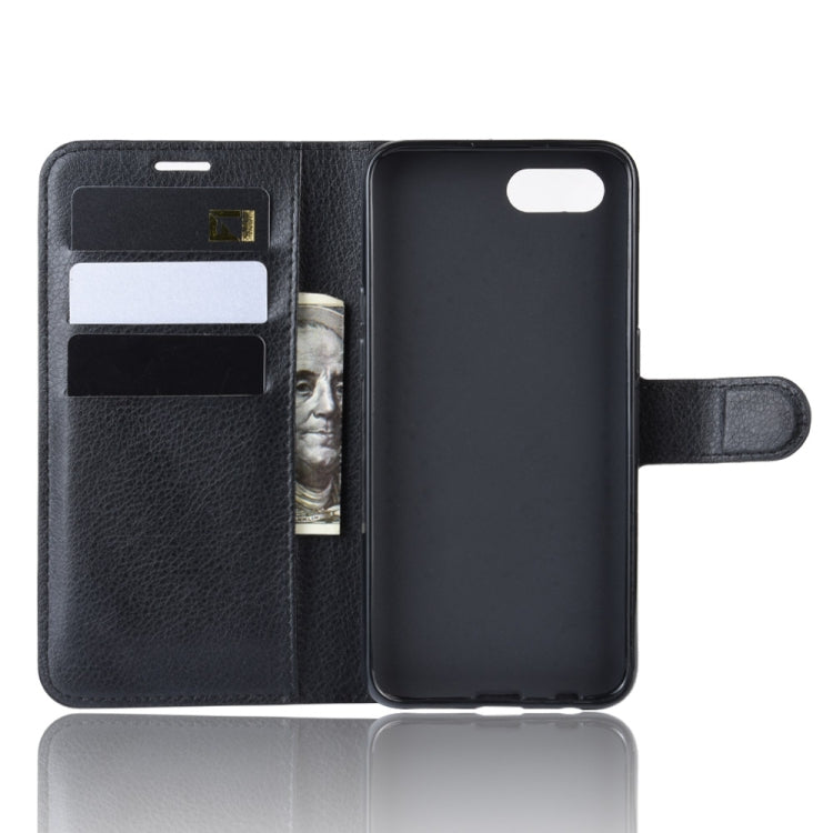Litchi Texture Horizontal Flip Leather Case for OPPO Realme C2/OPPO A1K, with Wallet & Holder & Card Slots
