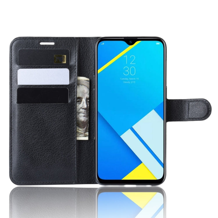 Litchi Texture Horizontal Flip Leather Case for OPPO Realme C2/OPPO A1K, with Wallet & Holder & Card Slots
