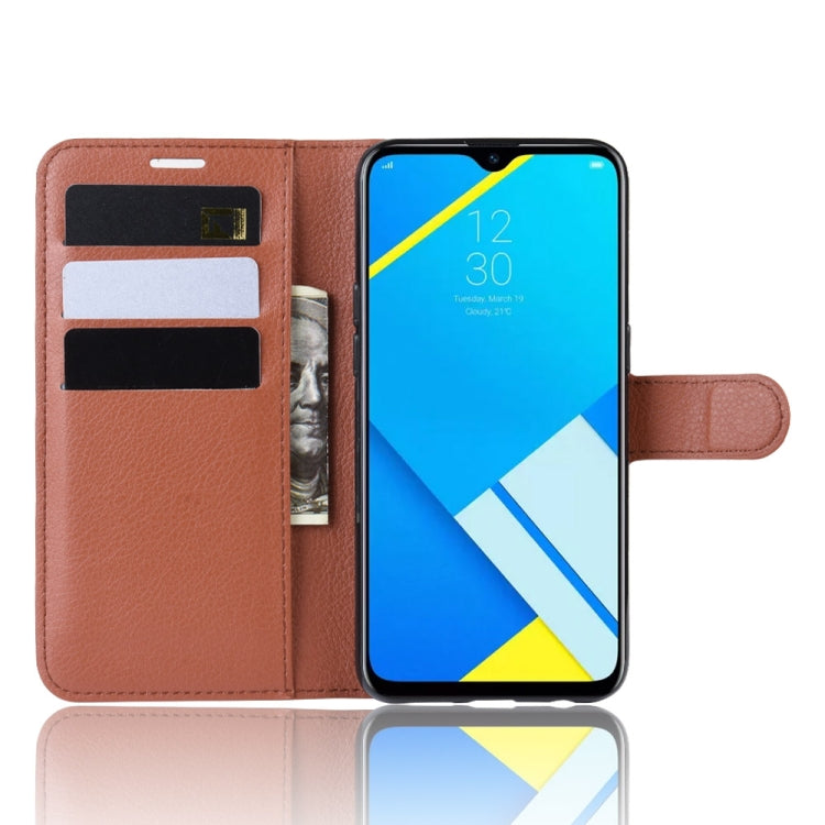 Litchi Texture Horizontal Flip Leather Case for OPPO Realme C2/OPPO A1K, with Wallet & Holder & Card Slots