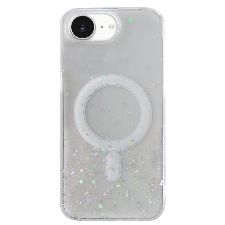 For iPhone 17e / 16e Glitter MagSafe Hybrid Clear TPU Phone Case