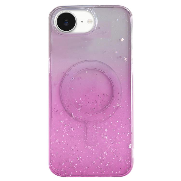 For iPhone 17e / 16e Glitter MagSafe Hybrid Clear TPU Phone Case
