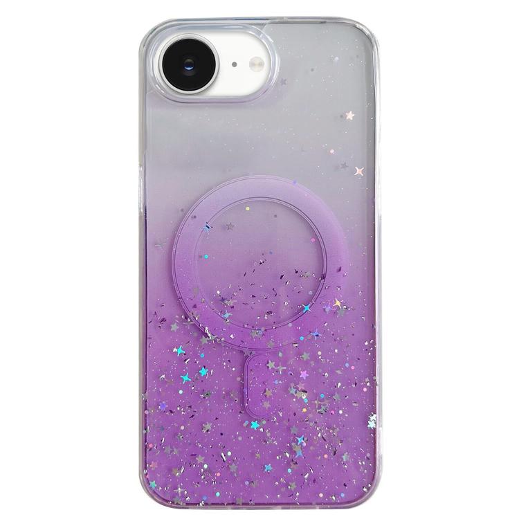 For iPhone 17e / 16e Glitter MagSafe Hybrid Clear TPU Phone Case