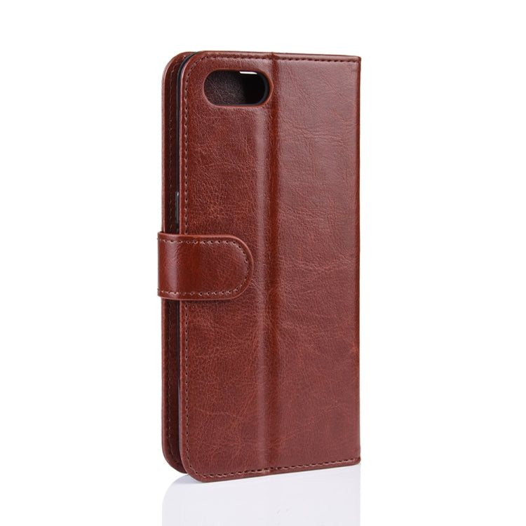 R64 Texture Single Fold Horizontal Flip Leather Case for OPPO Realme C2/OPPO A1K, with Holder & Card Slots & Wallet