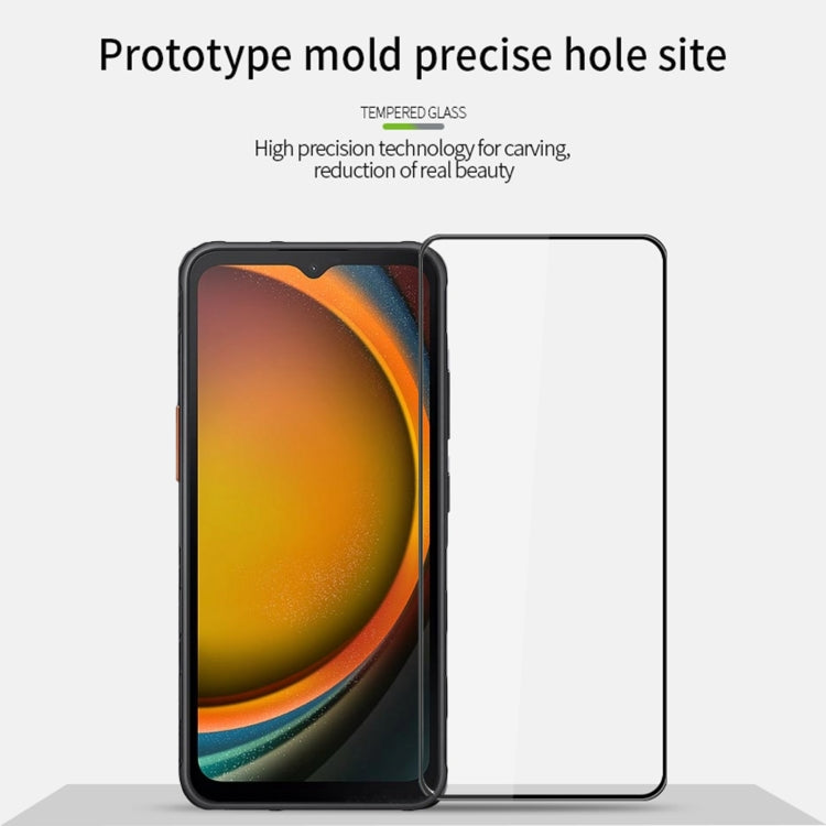 For Samsung Galaxy Xcover7 PINWUYO 9H 3D Full Screen Explosion-proof Tempered Glass Film - Black