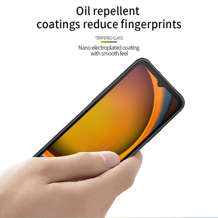 For Samsung Galaxy Xcover7 PINWUYO 9H 3D Full Screen Explosion-proof Tempered Glass Film - Black