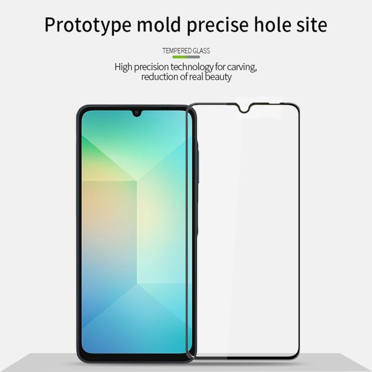For Samsung Galaxy A06 4G PINWUYO 9H 3D Full Screen Explosion-proof Tempered Glass Film - Black