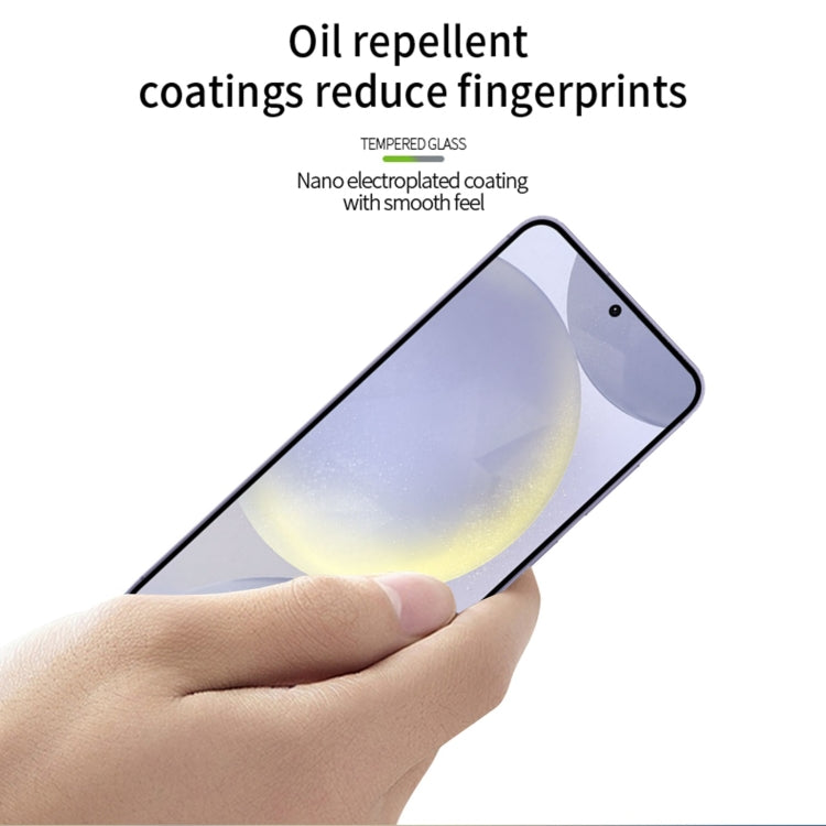 For Samsung Galaxy S25+ 5G PINWUYO 9H 3D Full Screen Explosion-proof Tempered Glass Film - Black