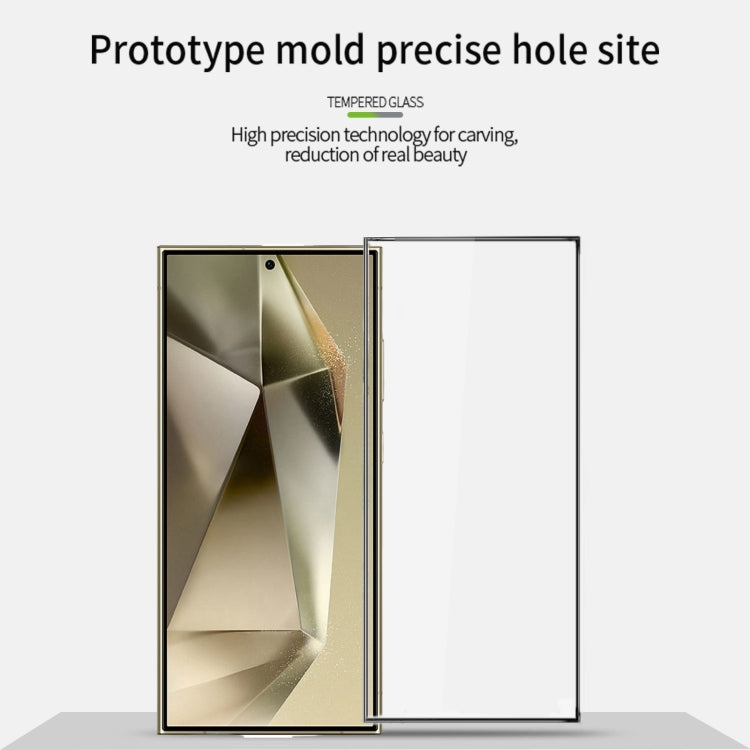 For Samsung Galaxy S25 Ultra 5G PINWUYO 9H 3D Full Screen Explosion-proof Tempered Glass Film - Black