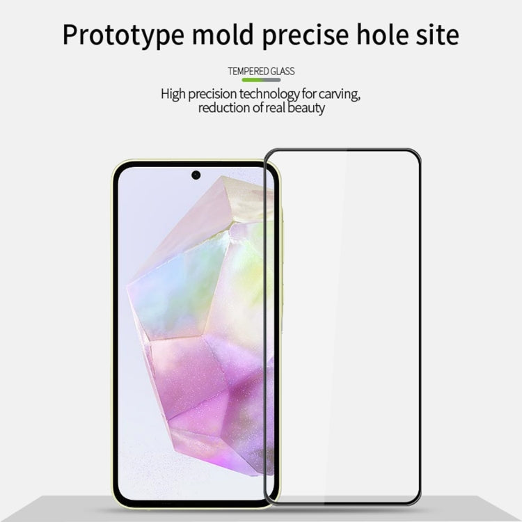 For Samsung Galaxy A36 / A56 PINWUYO 9H 3D Full Screen Explosion-proof Tempered Glass Film - Black