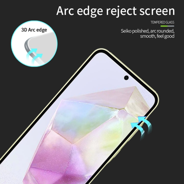 For Samsung Galaxy A36 / A56 PINWUYO 9H 3D Full Screen Explosion-proof Tempered Glass Film - Black