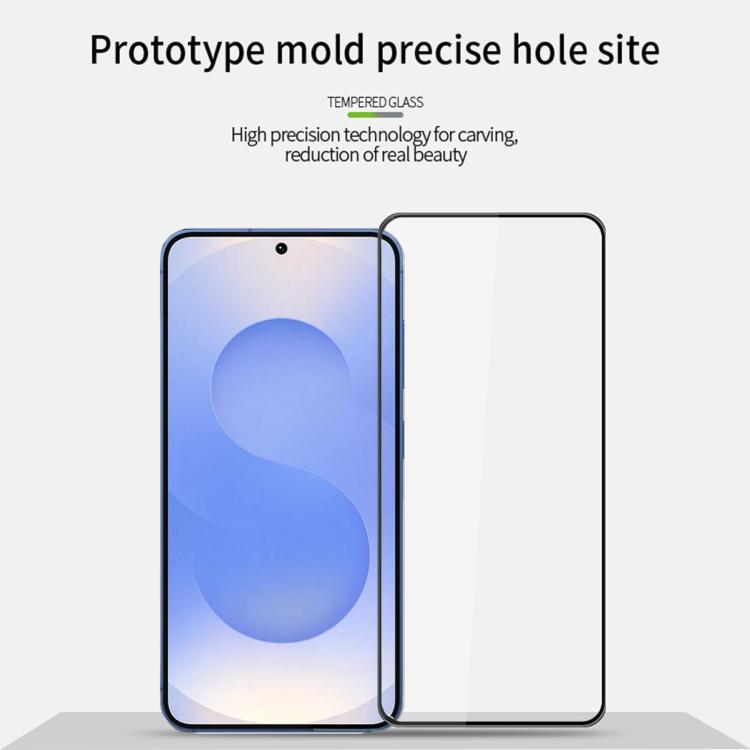 For Samsung Galaxy S25 Edge PINWUYO 9H 3D Full Screen Explosion-proof Tempered Glass Film - Black