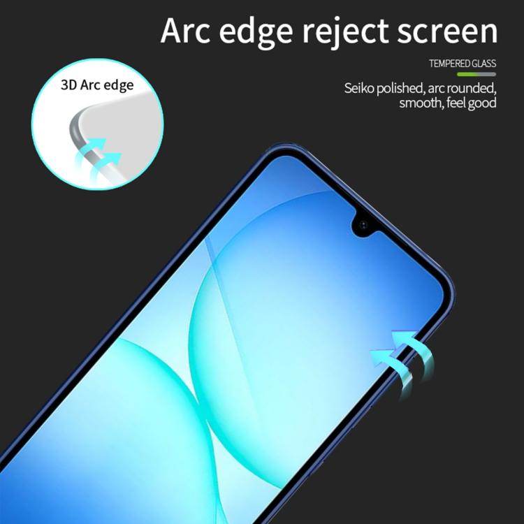 For Samsung Galaxy A17 PINWUYO 9H 3D Full Screen Explosion-proof Tempered Glass Film - Black