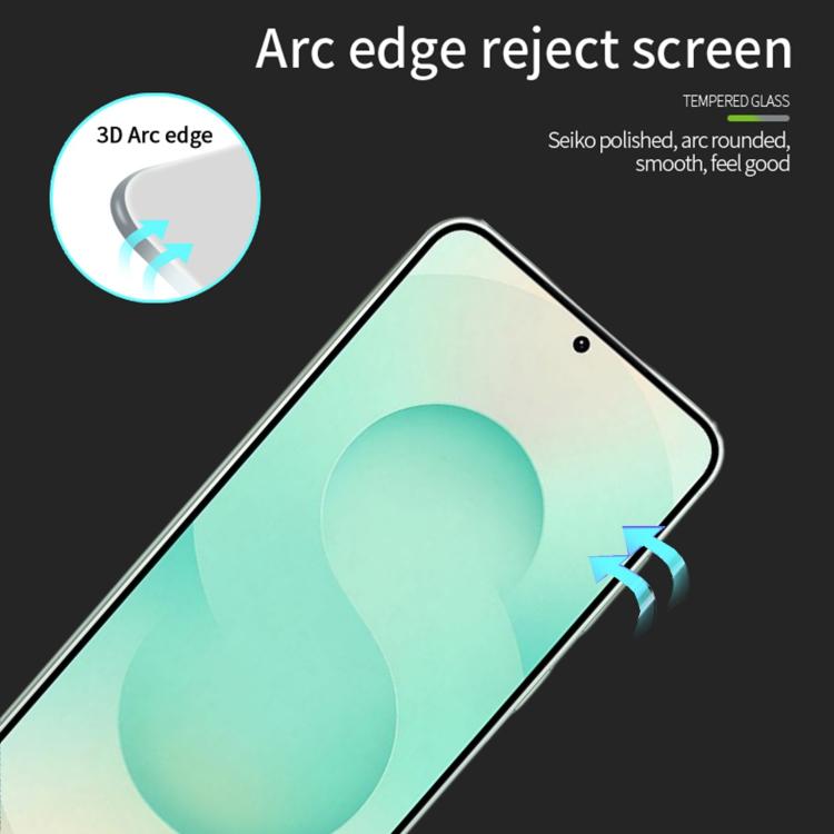 For Samsung Galaxy S26+ 5G Unlock PINWUYO 9H 3D Full Screen Explosion-proof Tempered Glass Film - Black