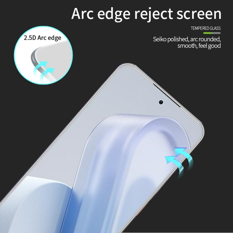 For Meizu Lucky 08 PINWUYO 9H 2.5D Full Screen Tempered Glass Film - Black