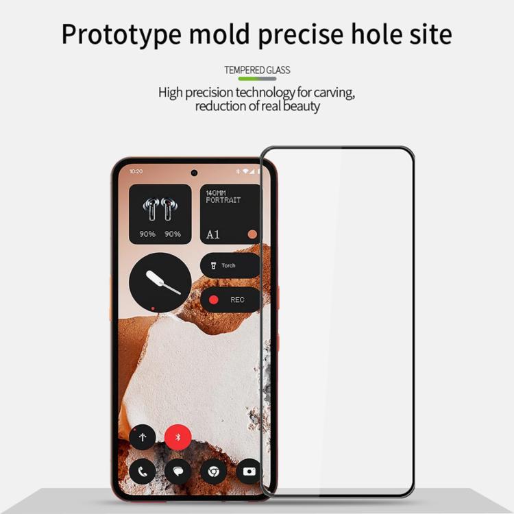 For Nothing CMF Phone 2 Pro PINWUYO 9H 3D Curved Full Screen Explosion-proof Tempered Glass Film - Black