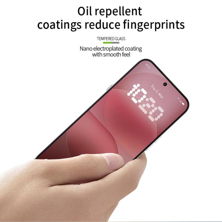 For Nothing Phone 4a Pro PINWUYO 9H 3D Curved Full Screen Explosion-proof Tempered Glass Film - Black