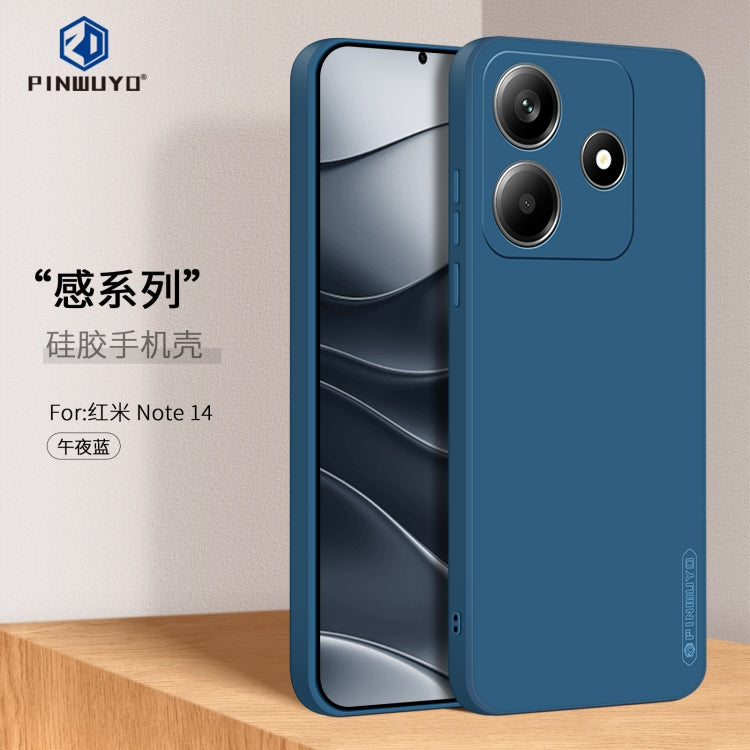 For Xiaomi Redmi Note 14 5G PINWUYO Sense Series Liquid Silicone TPU Phone Case