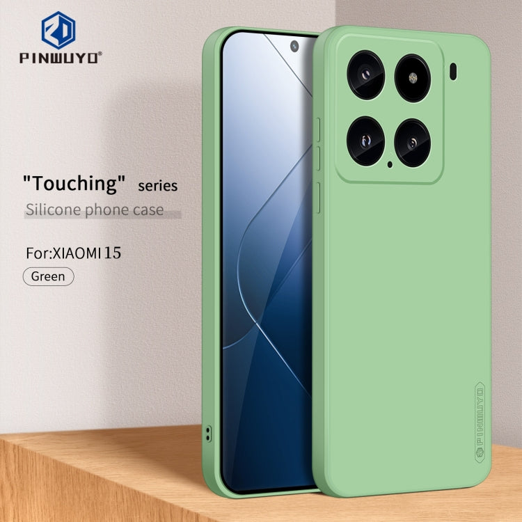 For Xiaomi 15 PINWUYO Sense Series Liquid Silicone TPU Phone Case