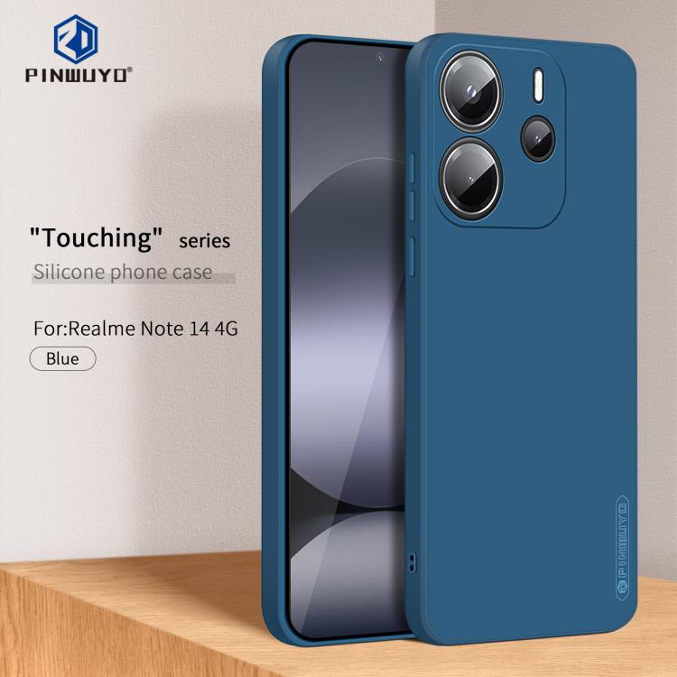 For Redmi Note 14 4G 163.25mm PINWUYO Sense Series Liquid Silicone TPU Phone Case
