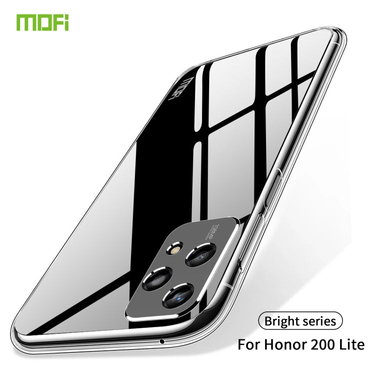 For Honor 200 Lite Global MOFI Ming Series Ultra-thin TPU Phone Case - Transparent