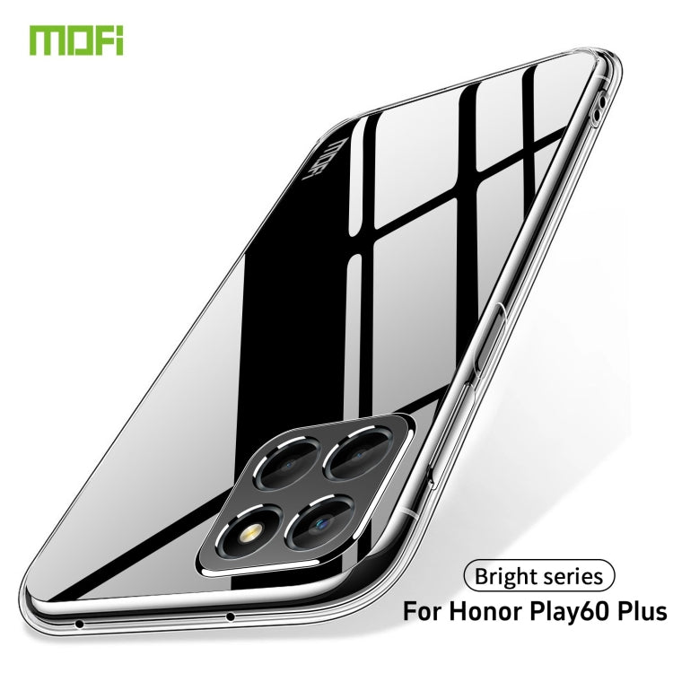 For Honor Play 60 Plus MOFI Ming Series Ultra-thin TPU Phone Case - Transparent