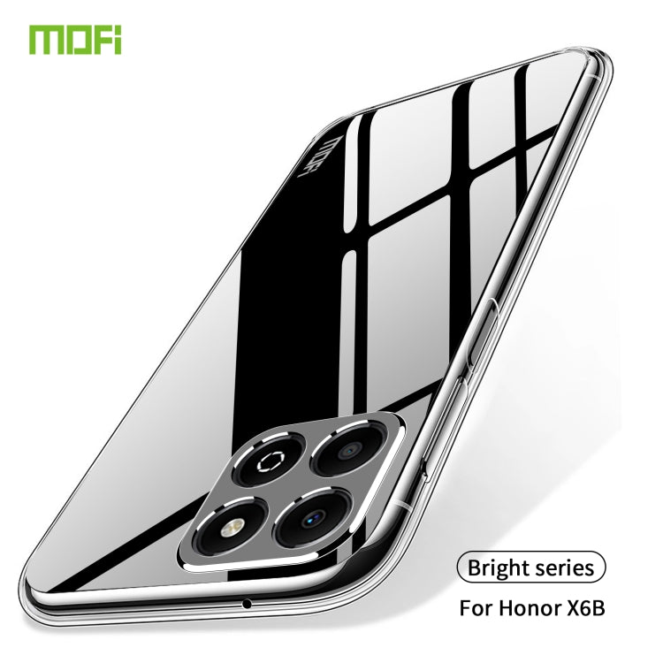 For Honor X6b MOFI Ming Series Ultra-thin TPU Phone Case - Transparent