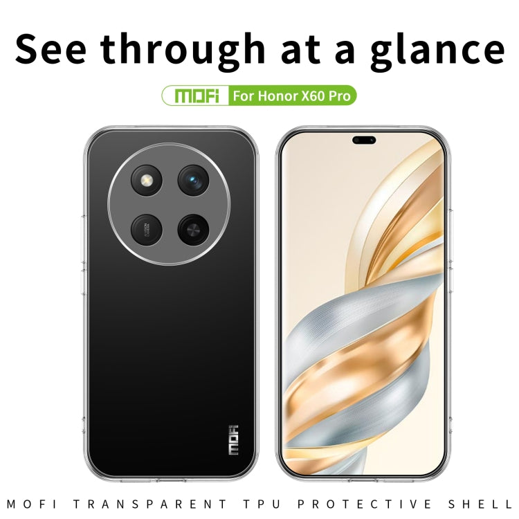 For Honor X60 Pro / X9C MOFI Ming Series Ultra-thin TPU Phone Case - Transparent