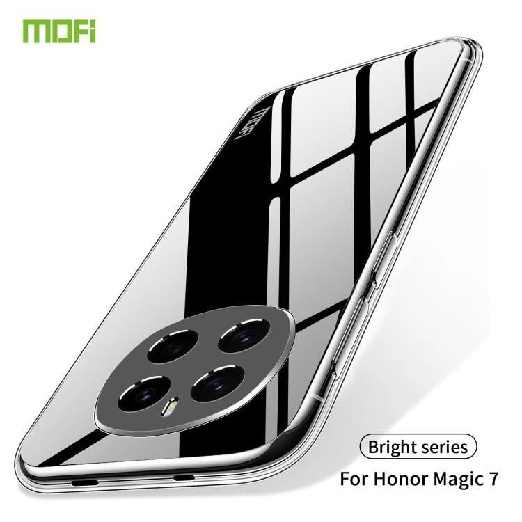 For Honor Magic7 MOFI Ming Series Ultra-thin TPU Phone Case - Transparent