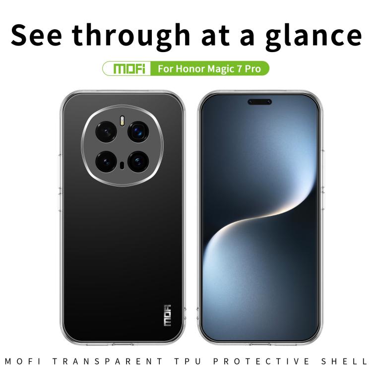 For Honor Magic7 Pro MOFI Ming Series Ultra-thin TPU Phone Case - Transparent