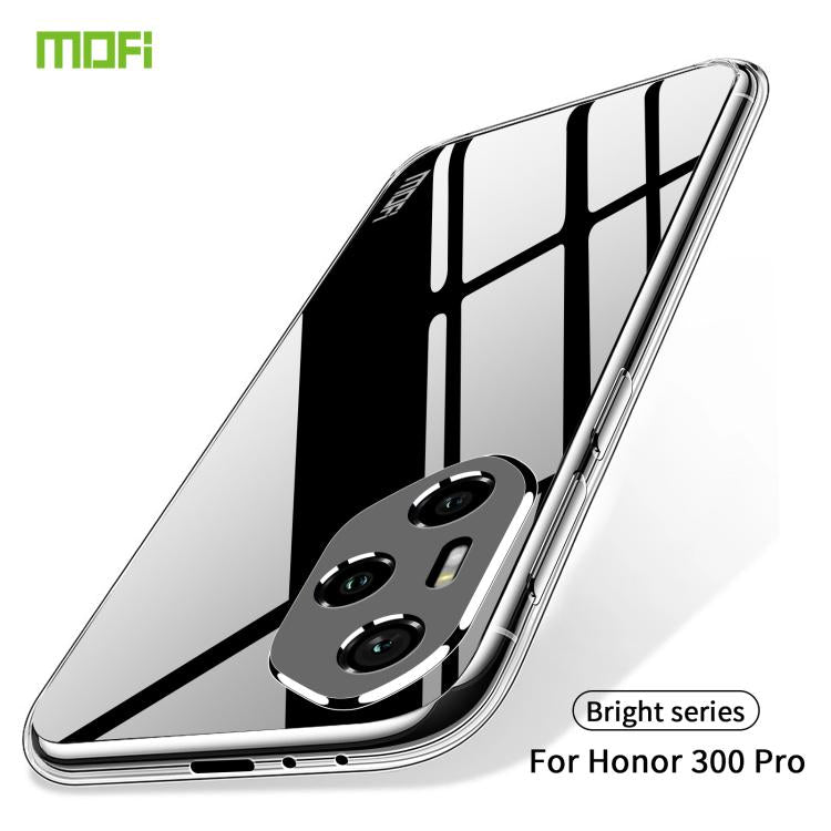 For Honor 300 Pro MOFI Ming Series Ultra-thin TPU Phone Case - Transparent