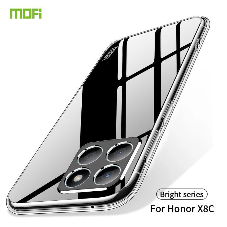 For Honor X8c MOFI Ming Series Ultra-thin TPU Phone Case - Transparent