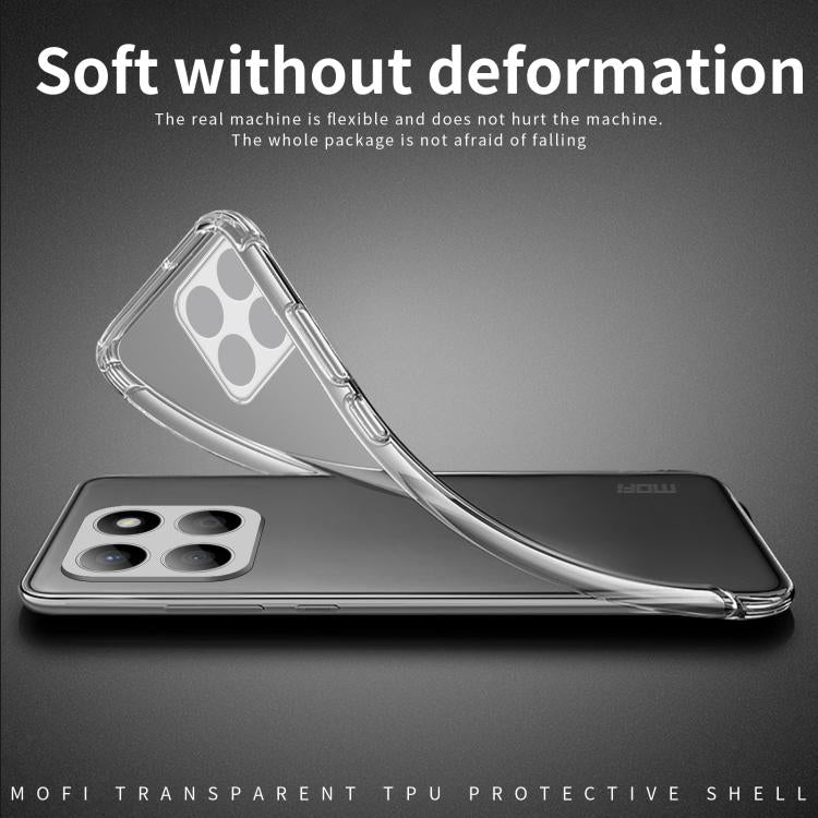 For Honor X8c MOFI Ming Series Ultra-thin TPU Phone Case - Transparent