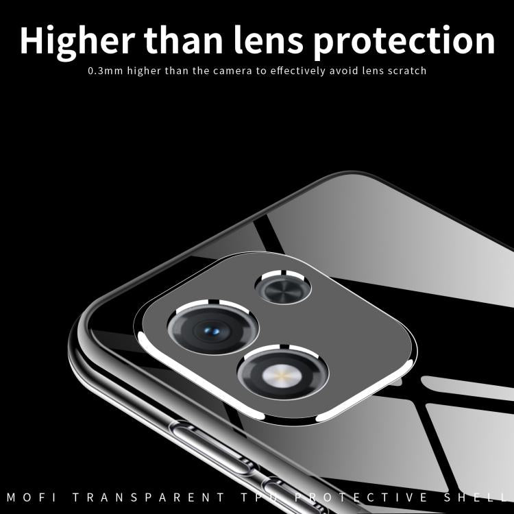 For Honor X70i MOFI Ming Series Ultra-thin TPU Phone Case - Transparent
