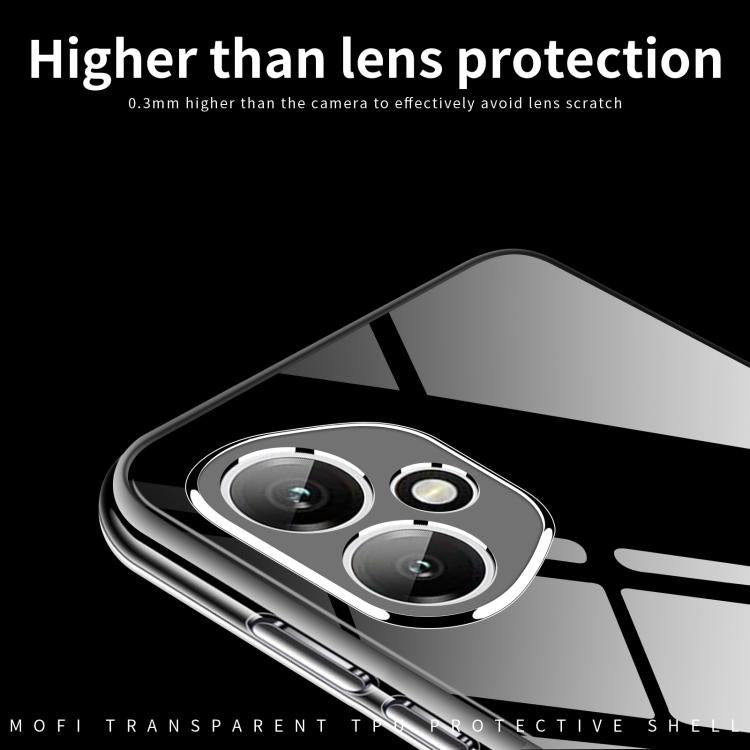 For Honor 400 Global MOFI Ming Series Ultra-thin TPU Phone Case - Transparent