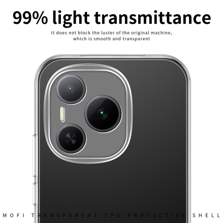For Honor Power MOFI Ming Series Ultra-thin TPU Phone Case - Transparent