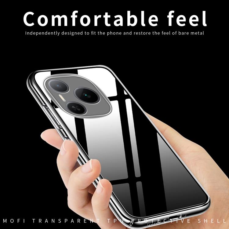 For Honor Power MOFI Ming Series Ultra-thin TPU Phone Case - Transparent