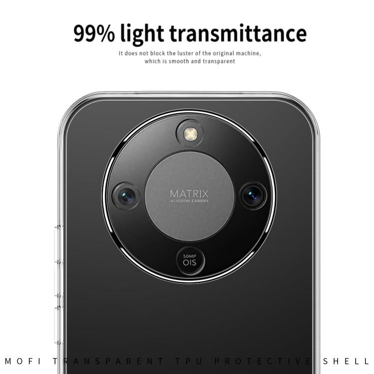 For Honor X70 MOFI Ming Series Ultra-thin TPU Phone Case - Transparent