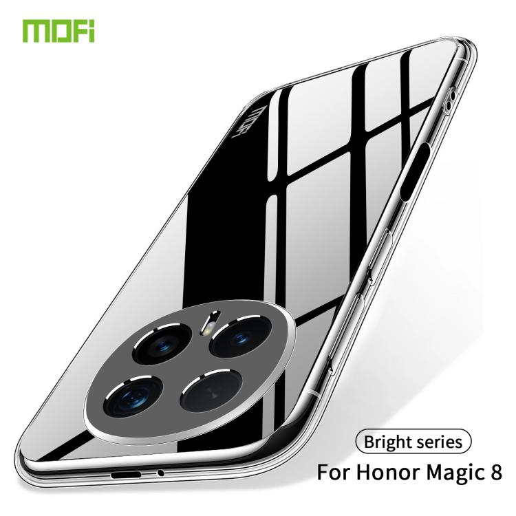 For Honor Magic8 MOFI Ming Series Ultra-thin TPU Phone Case - Transparent