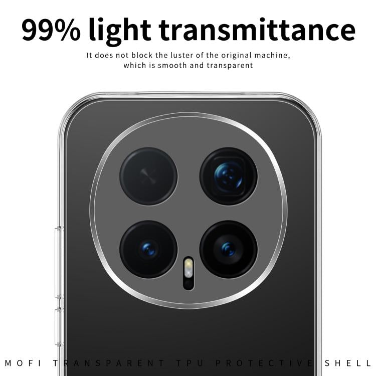 For Honor Magic8 MOFI Ming Series Ultra-thin TPU Phone Case - Transparent