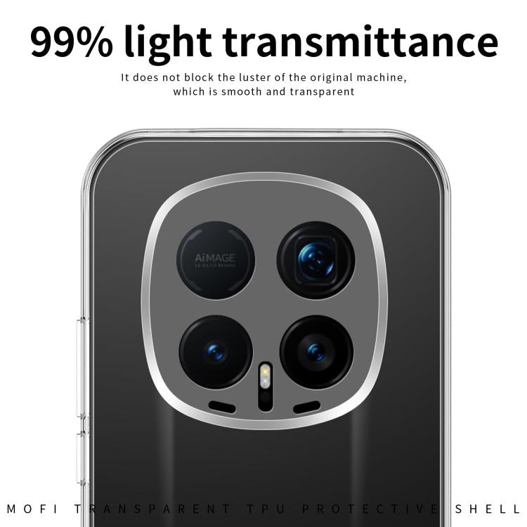 For Honor Magic8 RSR MOFI Ming Series Ultra-thin TPU Phone Case - Transparent