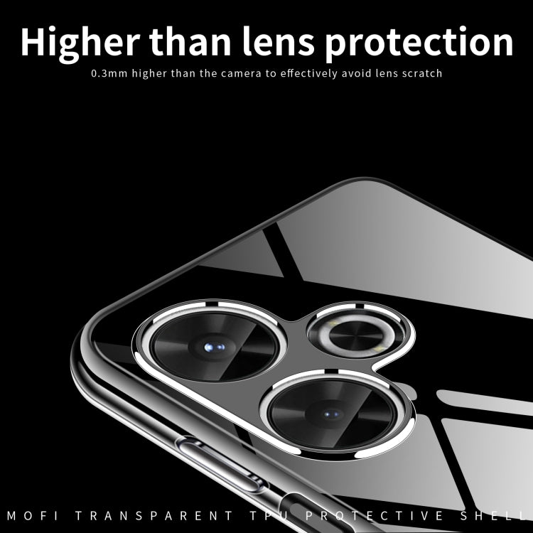 For Xiaomi Redmi 13 MOFI Ming Series Ultra-thin TPU Phone Case - Transparent